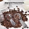 Coffee Scoop - 304 Stainless Steel Metal Measuring Spoon with Short Handle for Ground Coffee, Beans, Powder, Espresso (15ml/30ml)
