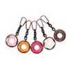 Doughnuts Bag Charm,Leather Food Keychain for Handbags,Backpacks Purses Decors Bag Accessories Lovely Bag Key Charm