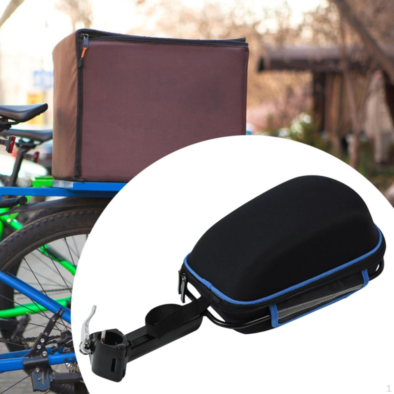 

Bicycle Rear Storage Bag Pannier for Backseat Rack Large Capacity Outdoor Use Black Blue