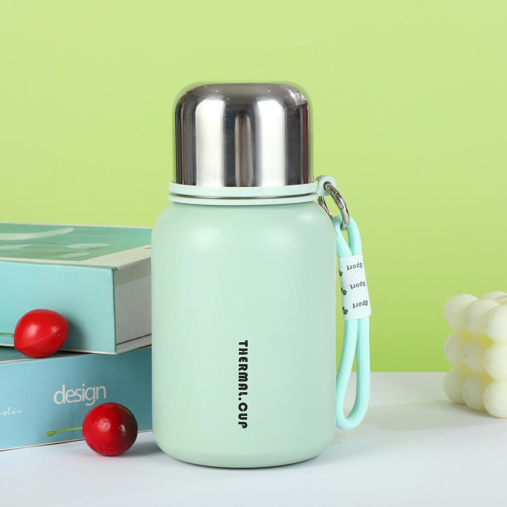 New Stainless Steel Thermos Cup Outdoor Portable Compact Thermal Flask Double Use High Appearance Level Women's Water Cup