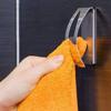 Stainless Steel Self Adhesive Decorative Wall Hanger Dishcloth Hooks Storage Rack Tea Towel Holder