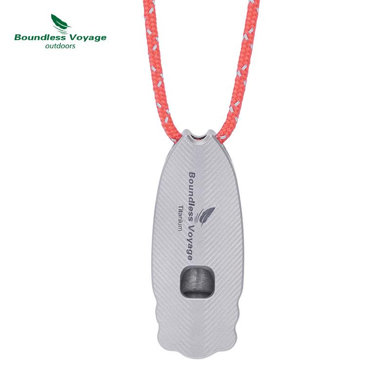 

Сверхлегкий титановый свисток для выживания в чрезвычайных ситуациях - 120 дБ, портативный и прочный