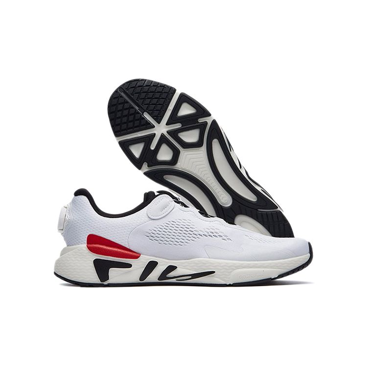 FILA Heritage-FHT Mesh Fabric Low-Top Running Shoes Men sneaker White A12M132103FWT