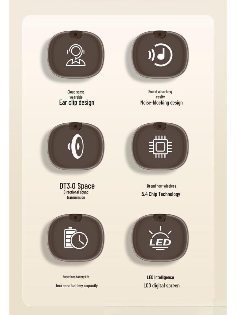 Wireless Mini In-Ear Headphones with Deep Bass and Extended Battery Life for Comfortable Sports Use