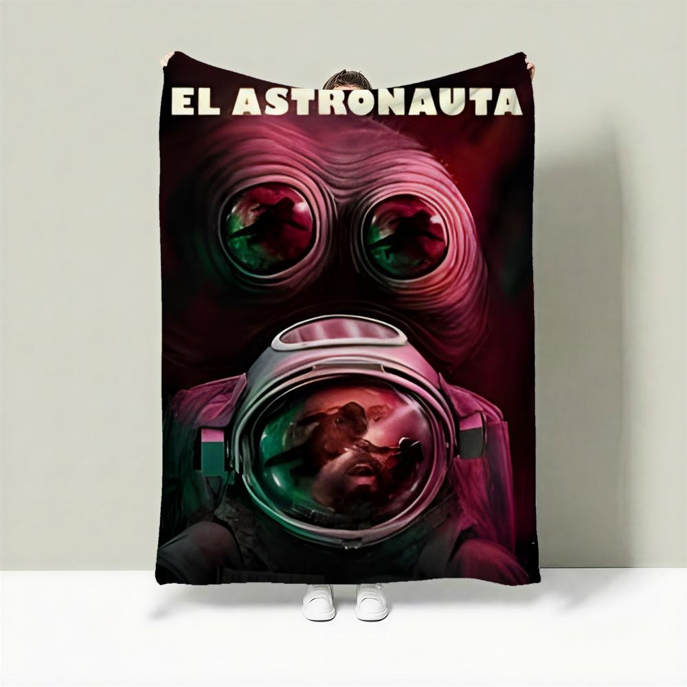 Singer E-El Astronauta Throw Lightweight 240g Flannel Blanket Soft Skin-friendly for Summer Cooling 75X95CM