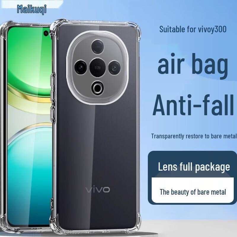 Anti-Drop Clear TPU Case for Vivo Y300