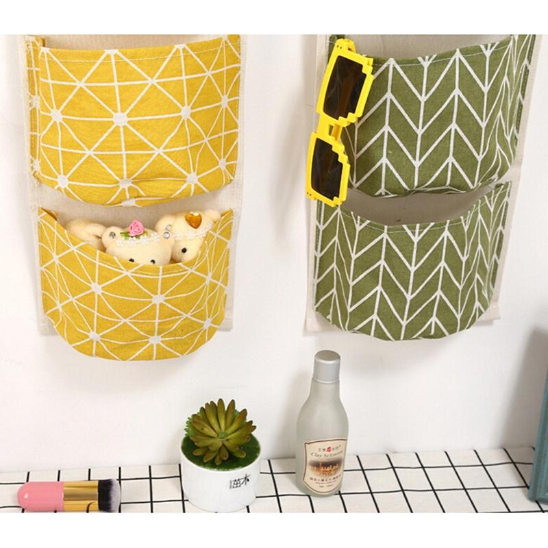 Home Decoration Wall Door Closet Hanging Storage Organizer Pocket Pouch