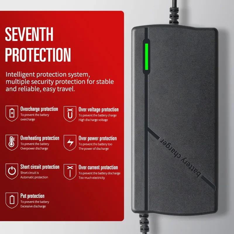 12V 24V 5A 10A Smart Lifepo4 Charger 14.6V 29.2V 4S 8S High Power LiFePO4 Charger AC110-240V Lithium iron Phosphate Battery Pack