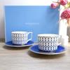 Wedgwood Gold Dust Midnight Blue Coffee Cup & Saucer Set