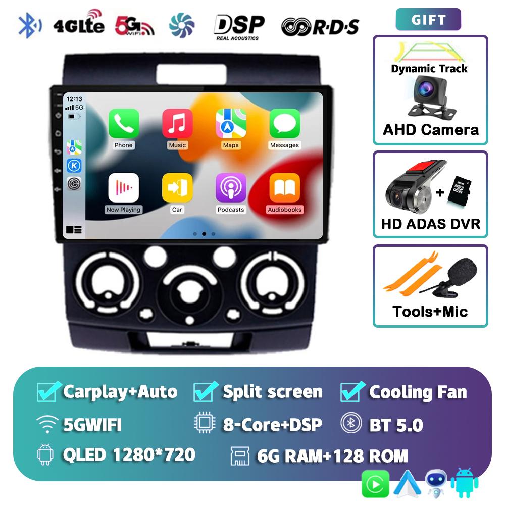 Android 14 Car Radio For Ford Everest Ranger Mazda BT50 BT-50 2006 2007 2008 - 2010 GPS Multimedia Video Player Head Unit Stereo