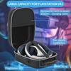 Stoßfeste Reisebox, EVA-Tragetaschen für PS VR2-Headset-Aufbewahrungshalter, Organizer, leicht zu öffnen und zu schließen
