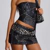 Y2K Punk Hip Hop Eyelet Rivet Waist Belt - Slimming, Versatile, One Size