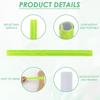 6pcs Reflective Bands Snap Bracelets, Safety for Joggers, Children, and Cyclists