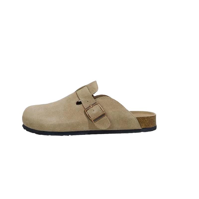 Birkenstock Damen Geschlossene Hausschuhe: 2024 Retro-Flats für draußen mit dicker Sohle für Herbst/Frühling.