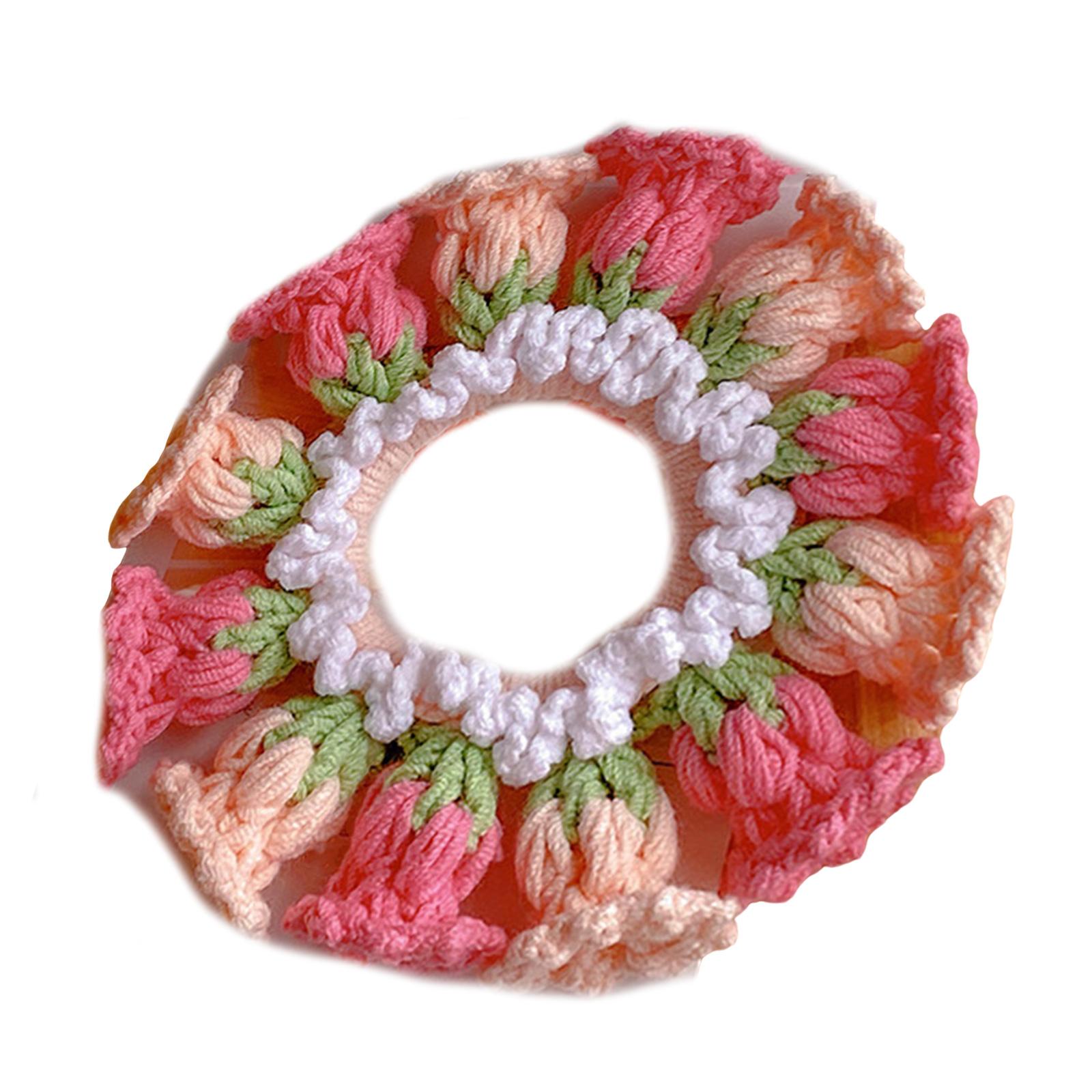 

Модные элегантные стили Эластичная вязаная повязка на голову Красочная вязаная повязка для волос с цветком для модных женщин разноцветный