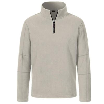 Sonbahar Kış İçin Trend Çok Yönlü Erkek Üstleri Yeni Polar Polar Sweatshirtler Dik Yaka Yarım Fermuarlı Uzun Kollu Kapüşonlular