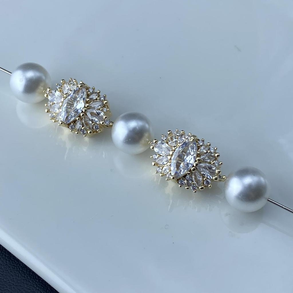 Luxury Rhinestone Zircon Spacer Beads: Handmade, Colorfast DIY Jewelry Accessories