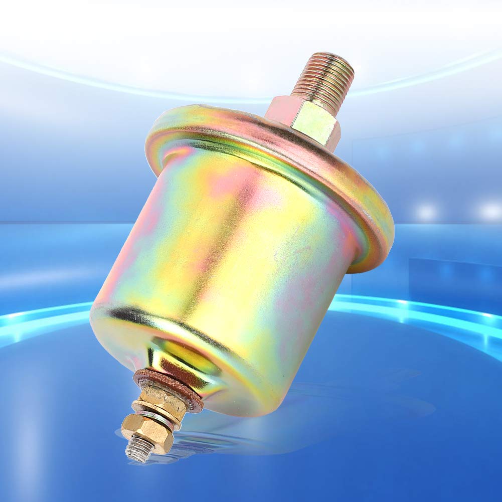 Oil Pressure Sender Sensor 0 to 100psi Auto Replacement Car Engine Oil Pressure Sensor 3015237 1Pin Head Switch 1/8NPT Thread for Industrial &