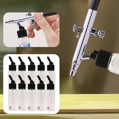 10 Bucăți Sticle de Vopsea Accesorii Borcane PP pentru Pictura Modelelor, Auto cu Garnituri & Oțel