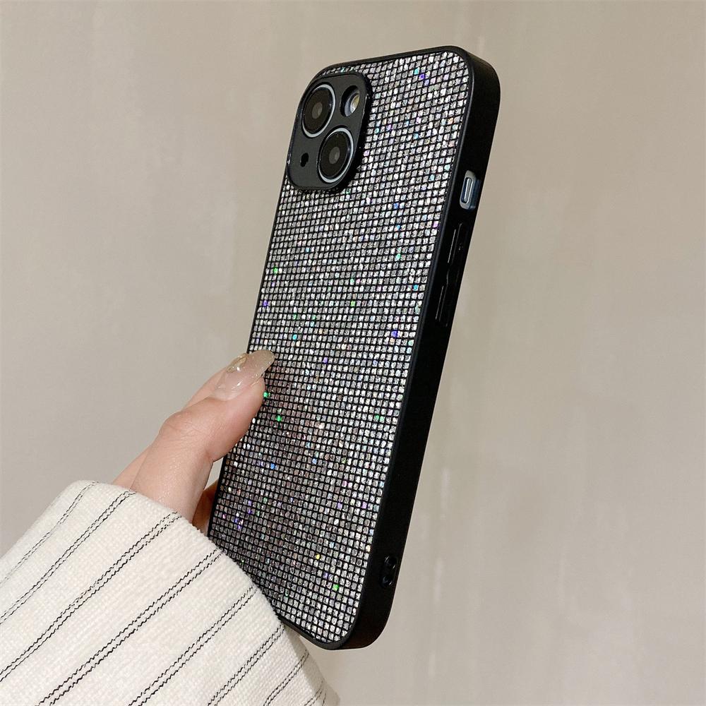 Bling Glitter Rhinestones Diamond Sequins Phone Case For iPhone 15 11 12 13 14 Pro Max X XS XR 8 7 Plus Shockproof Bumper Cover