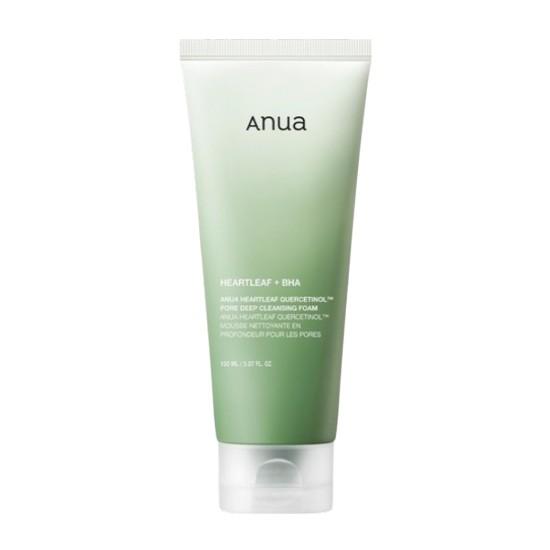 Anua Heartleaf Cleansing Collection | Heartleaf Quercetinol Pore Deep Cleansing Foam 150ml / Heartleaf Low pH Deep Cleansing Water 500ml 1EA