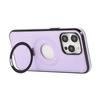 For iPhone 13 Pro Max Case Magnetic Kickstand PU Leather Coated PC + TPU Phone Cover