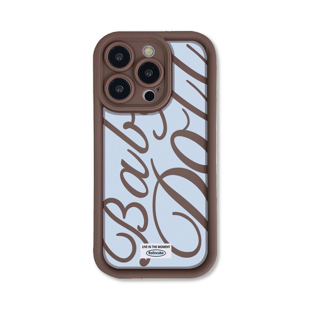 English hollow applicable iPhone17 popular mobile phone case 17promax simple letters 14/11 factory 13
