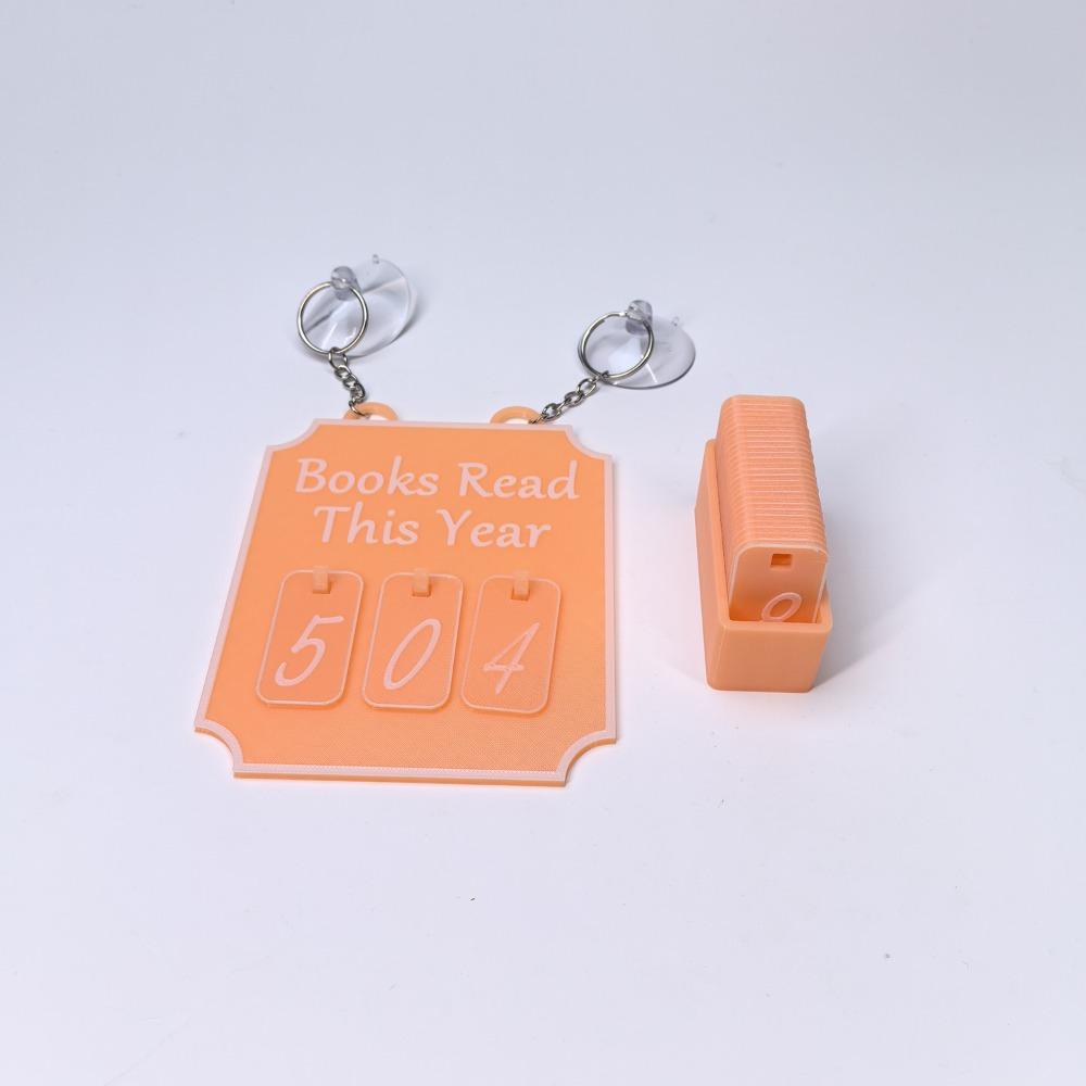 Gelesene Bücher dieses Jahr Bücherregal Zähler Buchdeko Buchliebhaber Schild Leseplan Management