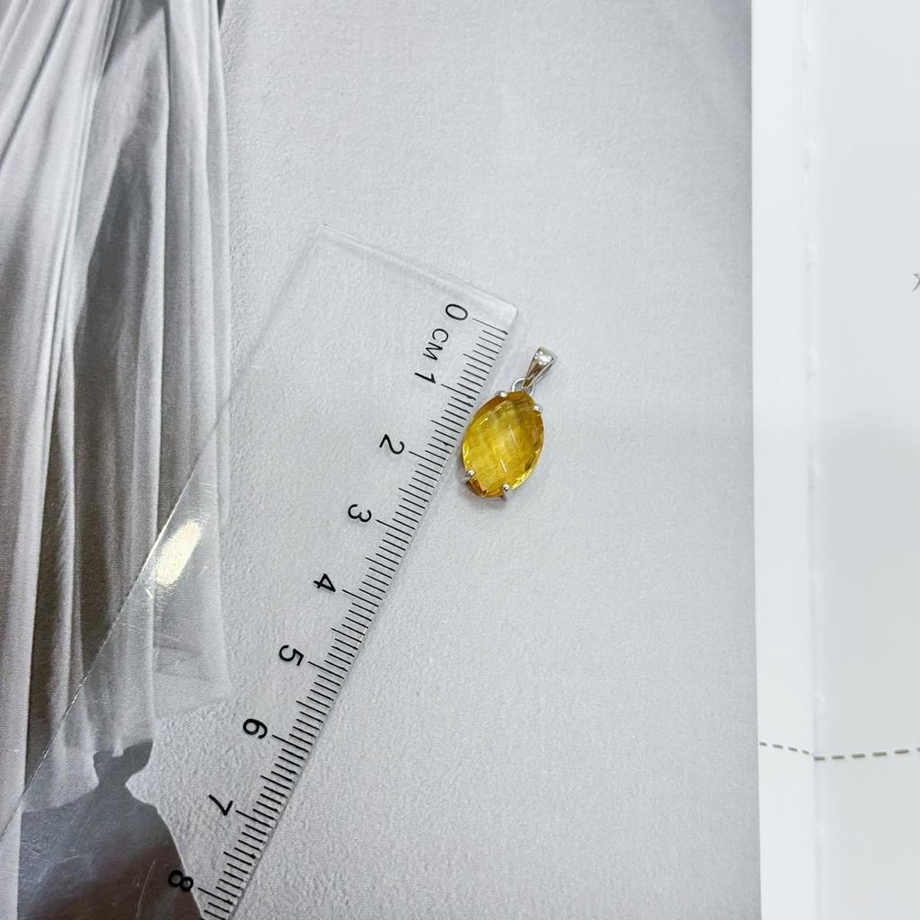 Silver Pendant with Citrine Nano 4.75ct (2170464)