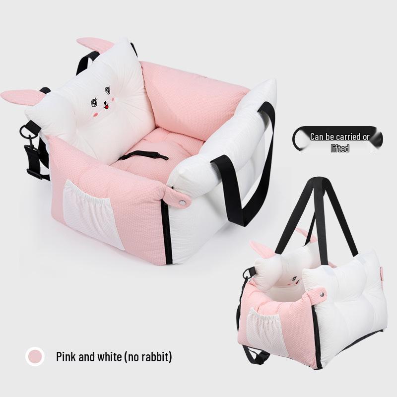 

Pet Car Safety Bed: Dog/Cat Car Seat & Cushion