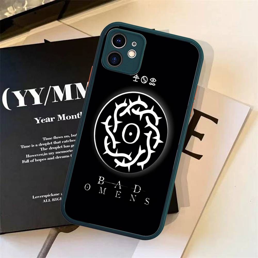 Bad Omens Music Band Phone Case For IPhone 16e 16 15 14 13 12 11 Pro Max X XS Max Plus Matte Clear