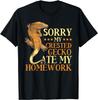Grappig T-shirt gekko met kuif at mijn huiswerk Cadeau Unisex T-shirt