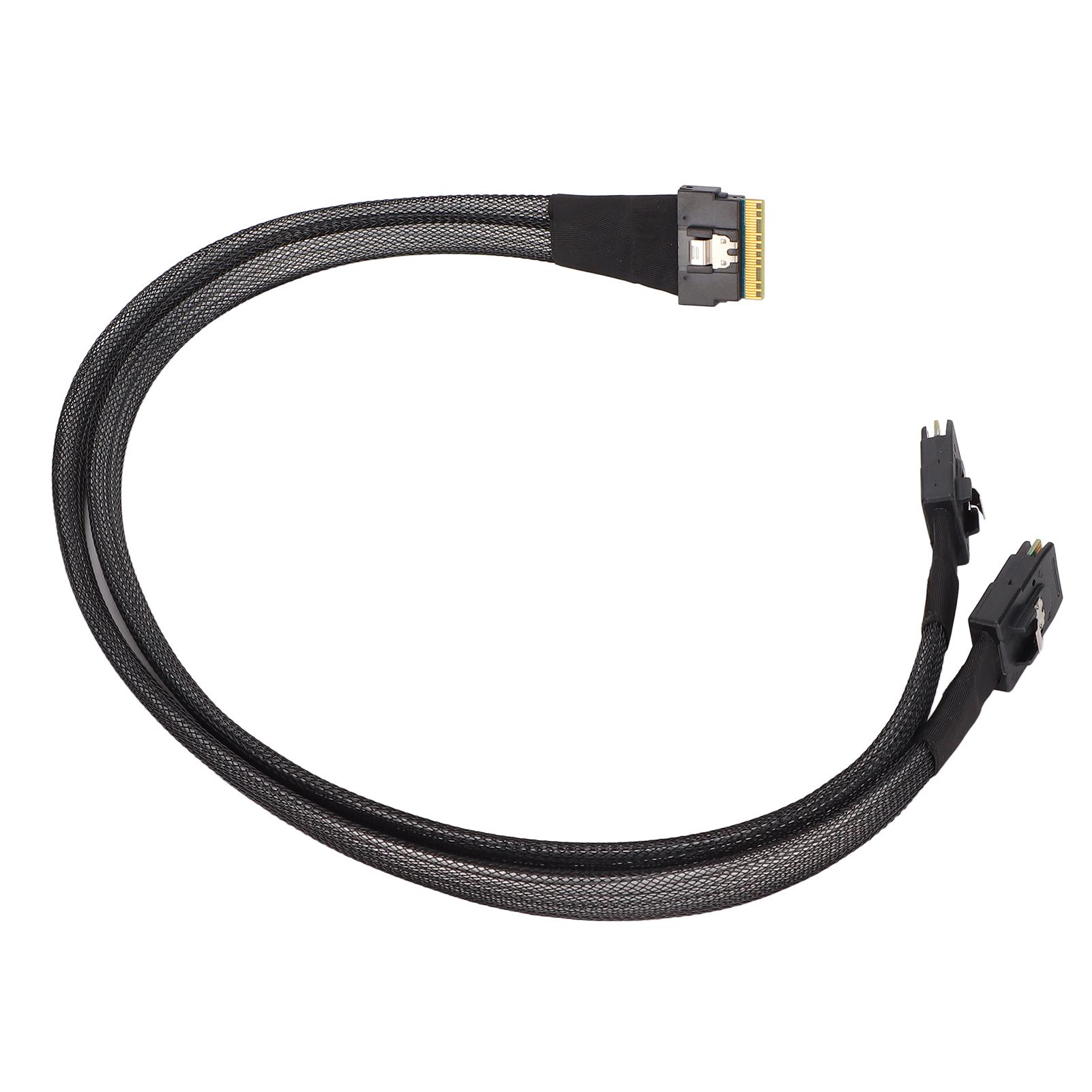 

Мини-кабель SAS 12 Гбит/с с быстрой передачей данных, интерфейс SATAATA, длина 0,5 м, SFF8654 8I to 2xSFF8087