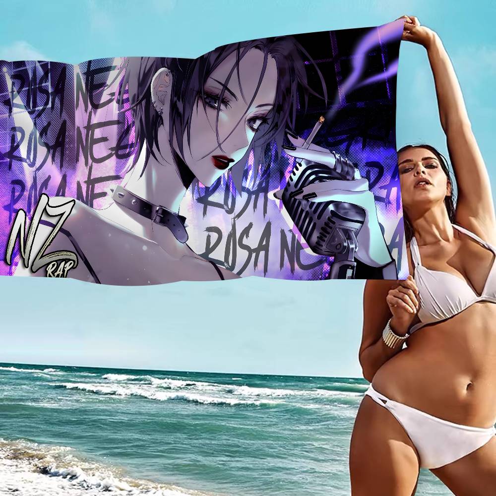 Nana Osaki Anime Microfiber Printed Beach Towel Mountain Climbing Yoga Beach Swimming Running Absorbent Soft Towel