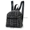 Women's Ethnic-Style Straw Backpack with Double Layer Zipper