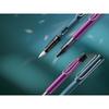 LAMY AL-Star Black Purple Fountain Pen - Ergonomic Grip and Steel Nib Size M - Lightweight Alumin...