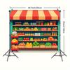 2D Flat Design 1pc Scene Backdrop For Photo Booth Birthday Wedding Party Decor Pattern Indoor Outdoor Backdrop