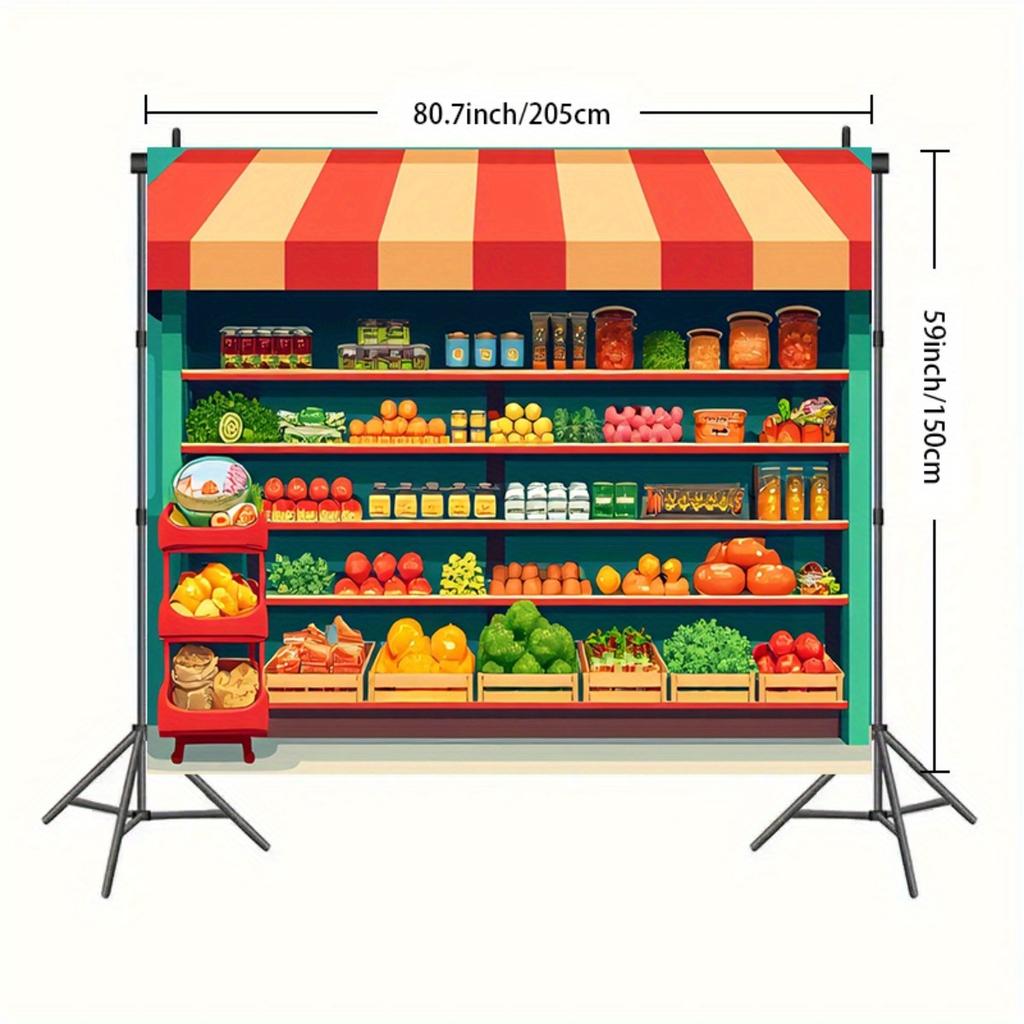2D Flat Design 1pc Scene Backdrop For Photo Booth Birthday Wedding Party Decor Pattern Indoor Outdoor Backdrop