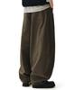 DECET Barrel Wide Leg Pants Dcpt071Brown