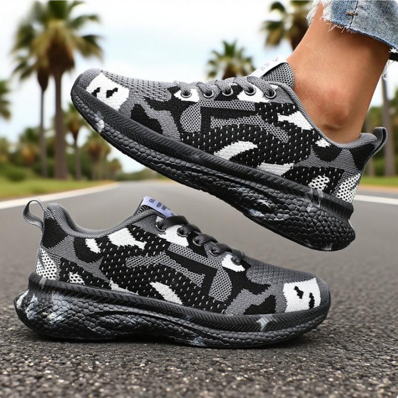 Mesh Camouflage Women'S Sneakers Anti Slip Wear-Resistant Casual Outdoor Hiking Shoes Breathable Camping Shoes Sneakers Women