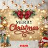 1Pcs Elegant Golden Bow Christmas Holiday Decoration Background Xmas Backdrop Decorations For Photo Studio Photo Booth Party