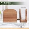 Wooden Upright Napkin Holder Decorative Vertical Paper Napkin Dispenser Ergonomic Standing Tissue Storage Dispenser for Dining
