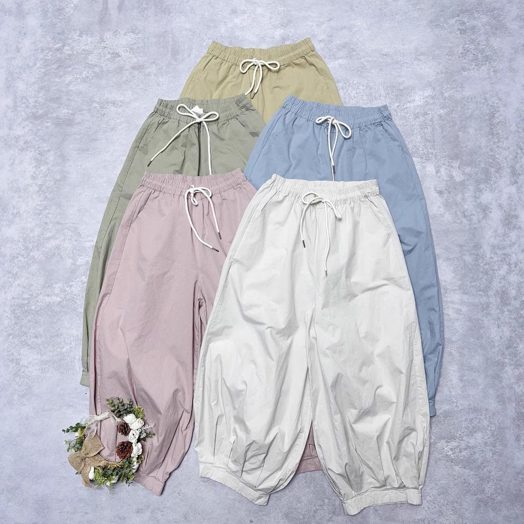 Johnature Summer Casual Loose Pants Japanese Simple Versatile Thin Harem Women Pants