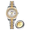 Fashion Temperament Women's Watch Automatic Mechanical Quartz Watch Waterproof Luminous Steel Strip Women's Watch