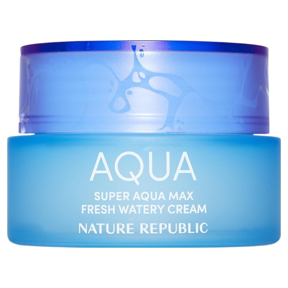 Nature Republic Super Aqua Max Fresh Watery Cream for Oily Skin Hydrating & Refreshing 80ml