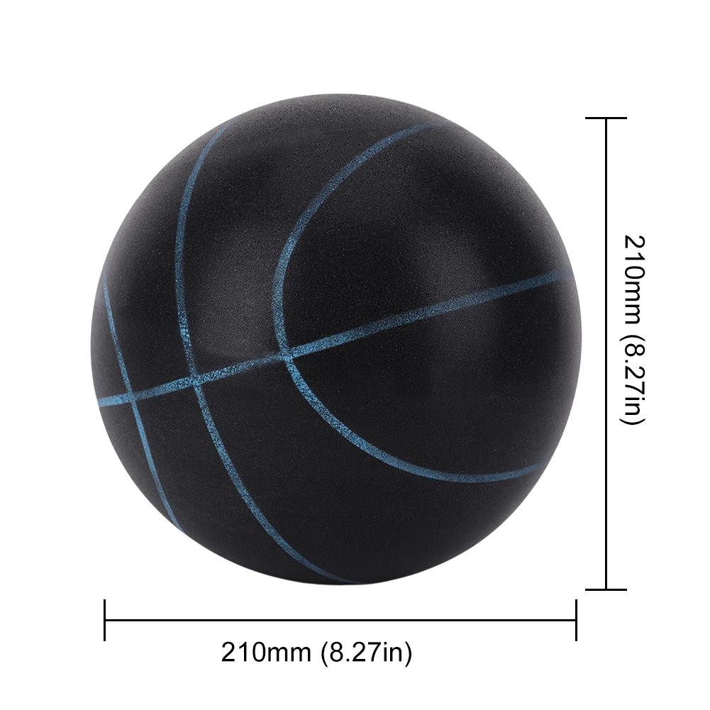 Bouncing Mute Ball Indoor Silent Basketball 24cm Foam Basketball Silent Soft Ball Air Bounce Basket Ball Size 3/5/7 Sports Toy