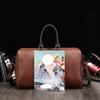 New Fashion Retro Crazy Horse Casual PU Large-capacity Business Travel Duffel Bag Short-distance Lightweight Men's Boarding Travel Bag