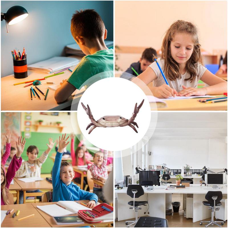 Crab Pen Holder Weightlifting Crab Pencil Holders For Desk Cute Pen Holder Stand Stationery Gift Home Decor Storage Pen Rack For