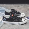 Canvas shoes low top 22 new spring cloth shoes Hong Kong style student flat buckle tide A11