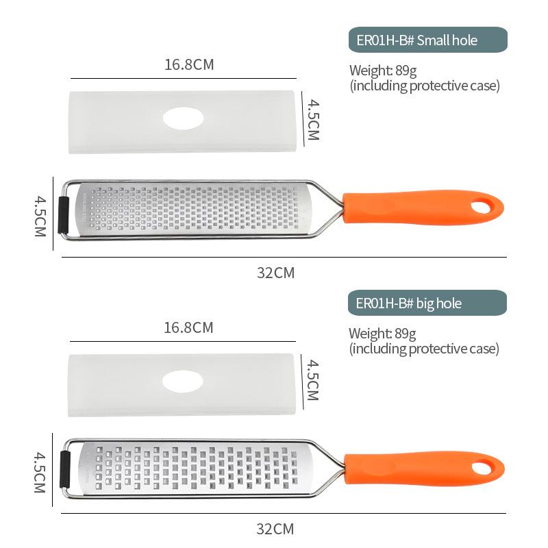 Stainless Steel Multi-Purpose Grater and Zester for Cheese, Lemon, and Chocolate